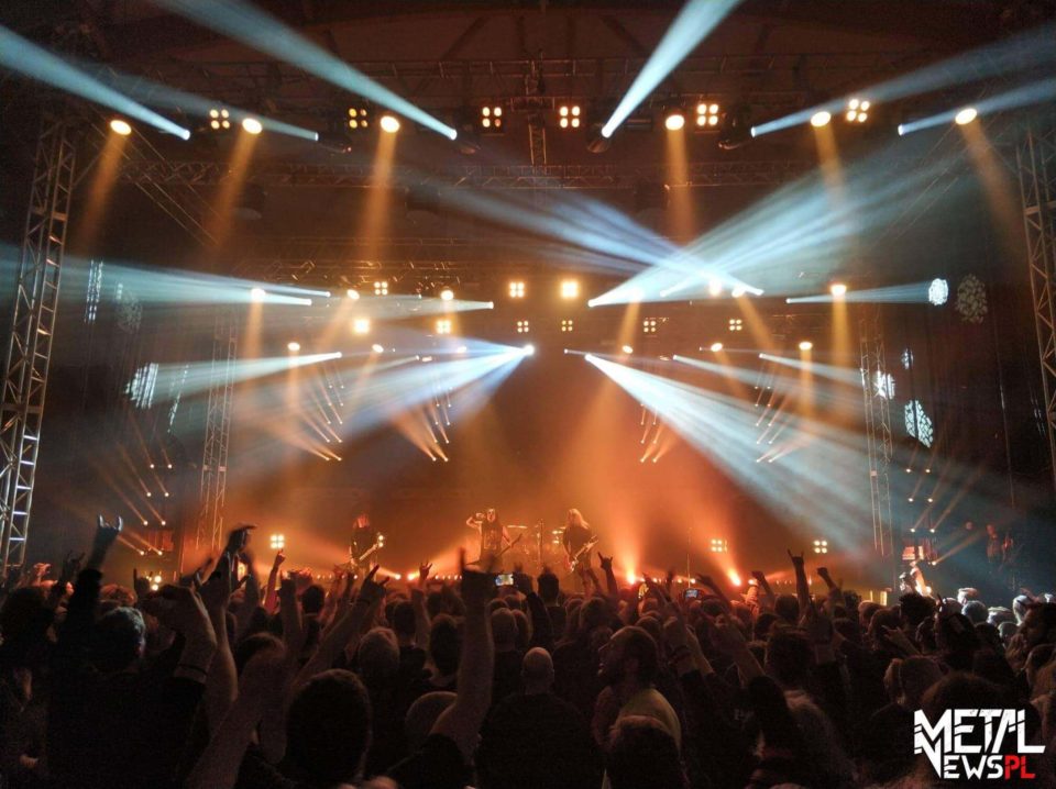 Kreator podczas koncertu w Warszawie