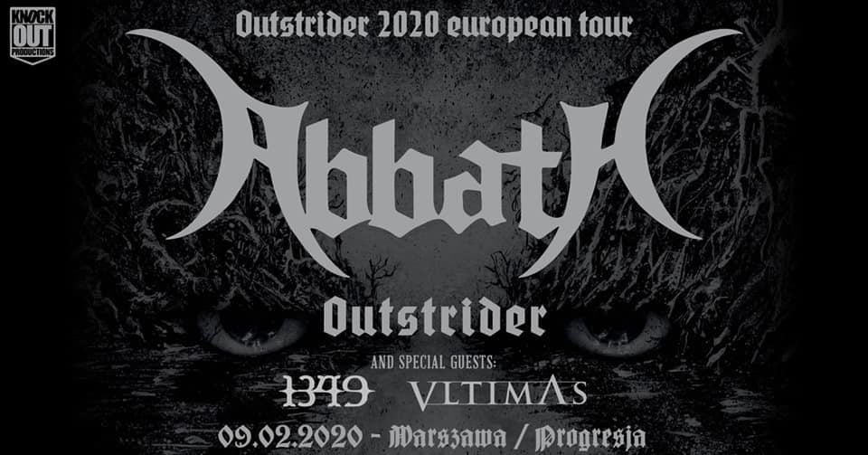 Koncert Abbath w Polsce w 2020 roku