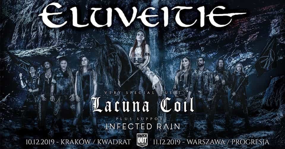 eluveitie, lacuna coil, infected rain, 2019