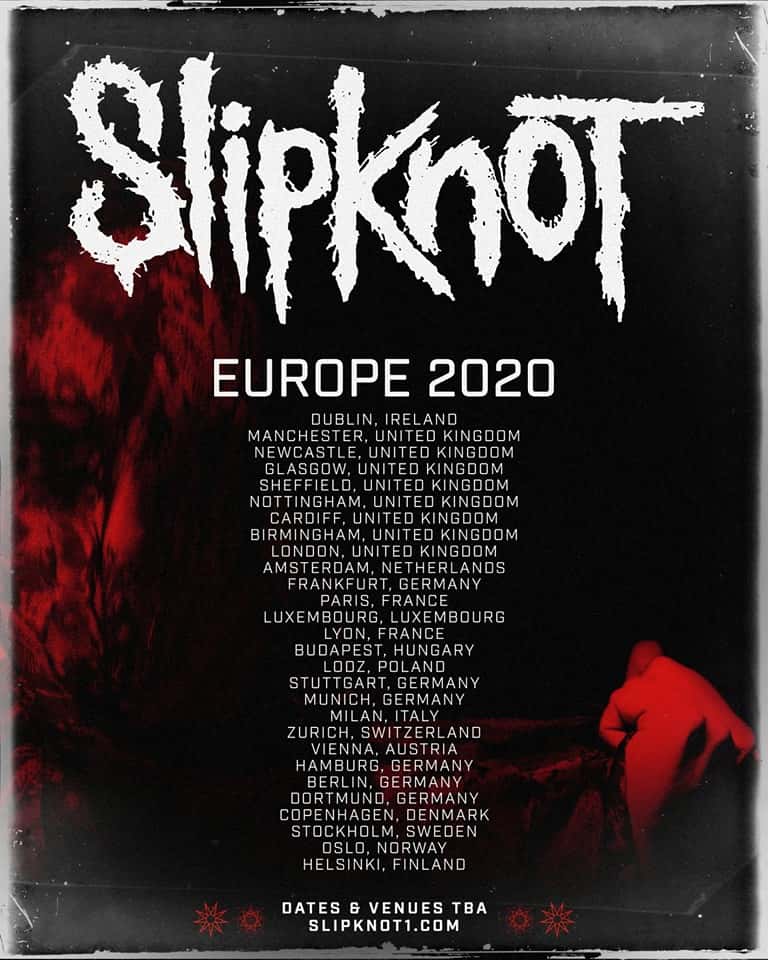 Slipknot na koncercie w Polsce w 2020 roku! 3 Slipknot - trasa 2020, plakat