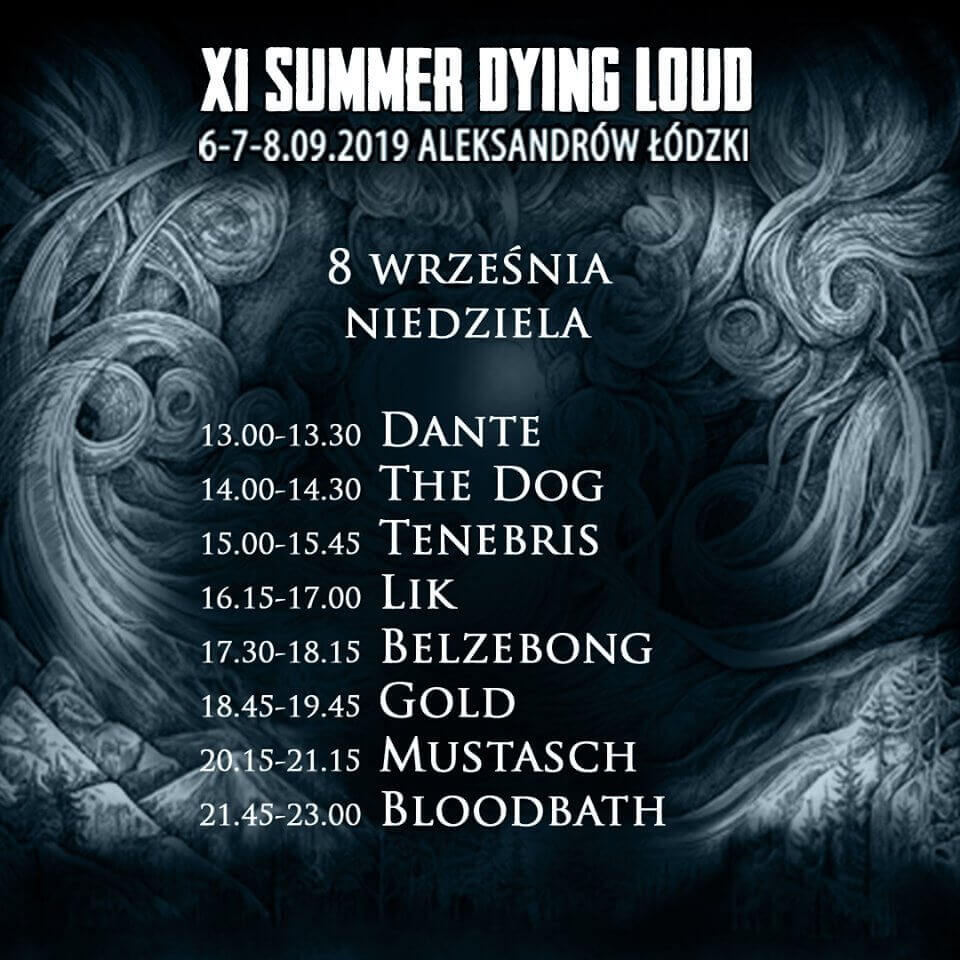 Summer Dying Loud 2019 rozpiska dzień 3