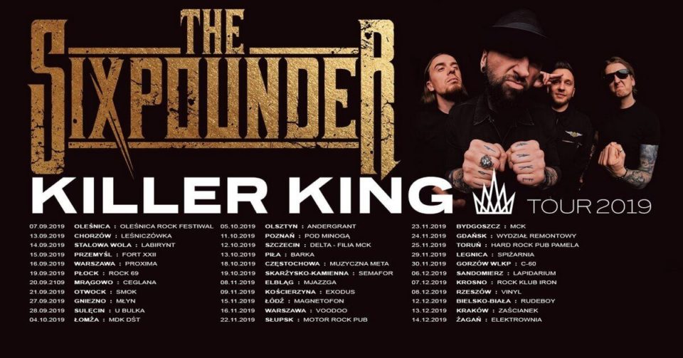 The Sixpounder trasa Killer Killing Tour 2019