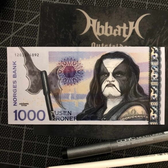 Abbath na banknocie