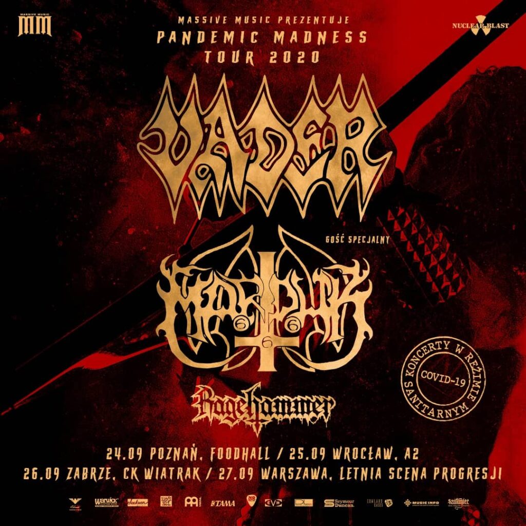 Marduk i Vader: odwołano część trasy z powodu COVID-19 2 Aktualne koncerty: Vader Marduk i Ragehammer