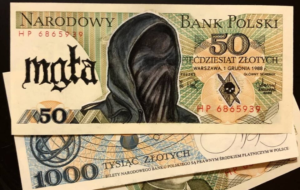 Zespoły metalowe na polskich banknotach