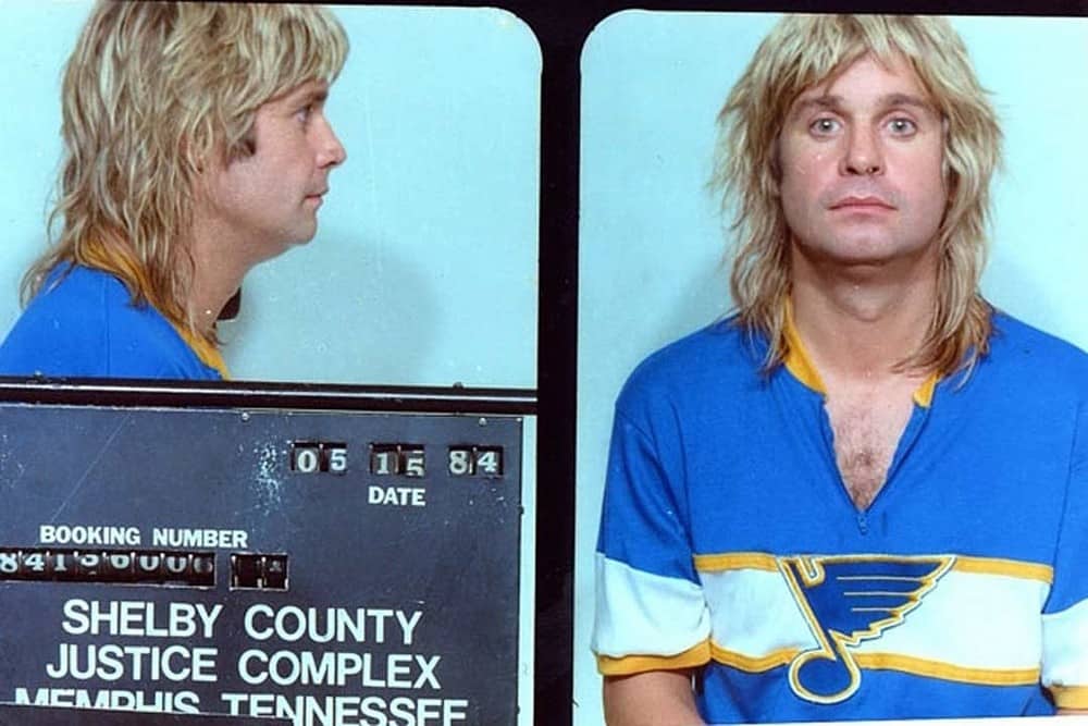 Dziwaczne przestępstwa dokonane przez muzyków metalowych 4 Aresztowany Ozzy Osbourne