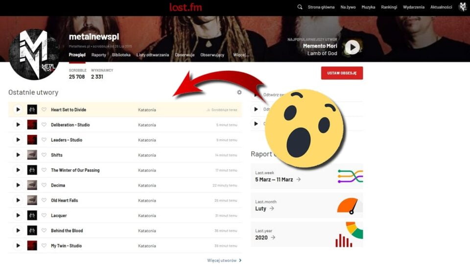 Artykuł o portalu Lastfm