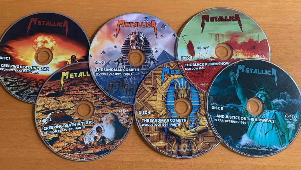 Metallica - „The Sandman Cometh”. Czy to legalne wydawnictwo? 3 Metallica The Sandman Cometh 6 CD