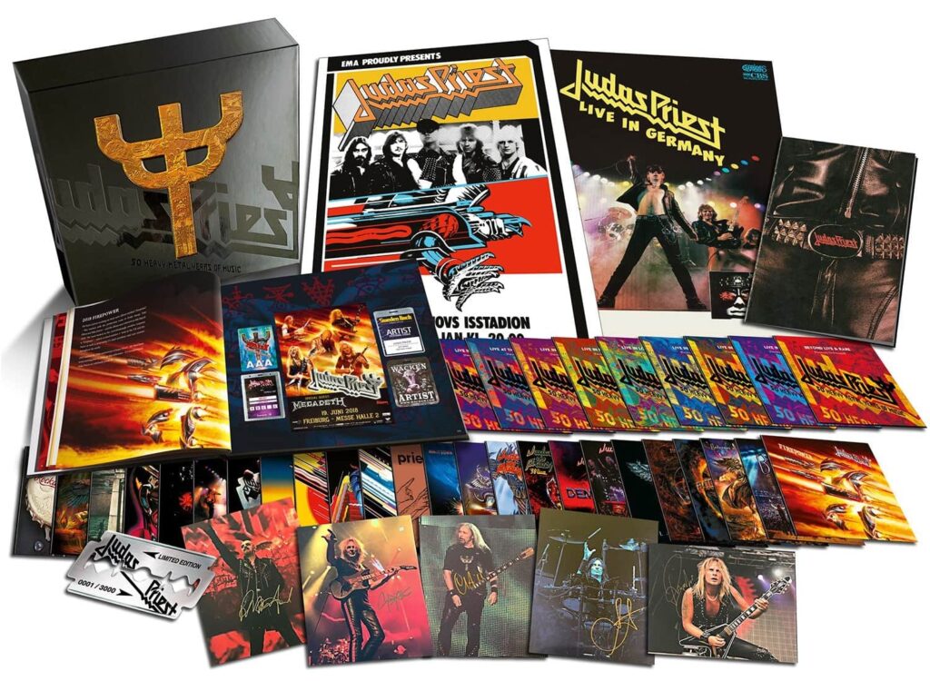 Zawartość box setu Judas Priest