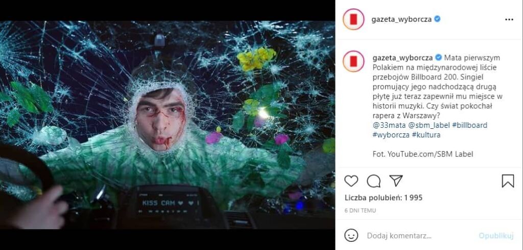 Nergal wytknął błąd Wyborczej na temat rapera Maty. Czy miał rację? 2 Post Gazety Wyborczej na Instagramie