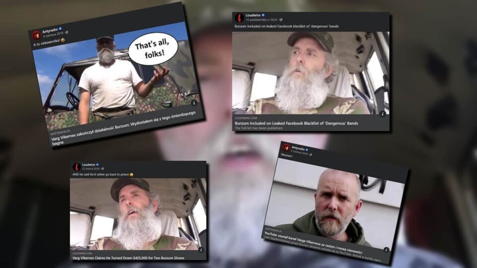 Hipokryzja facebooka w sprawie Varga Vikernesa