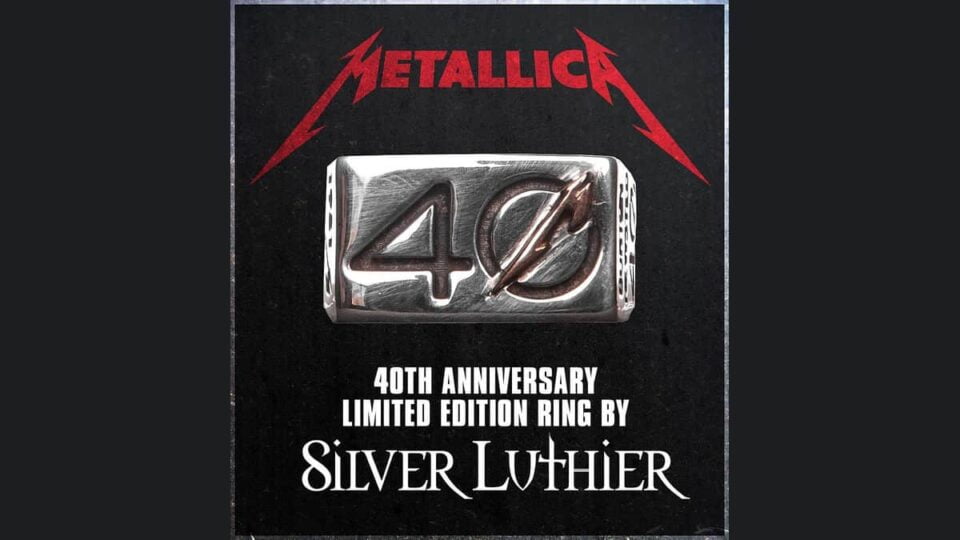 Pierścień zespołu Metallica z okazji 40 lat