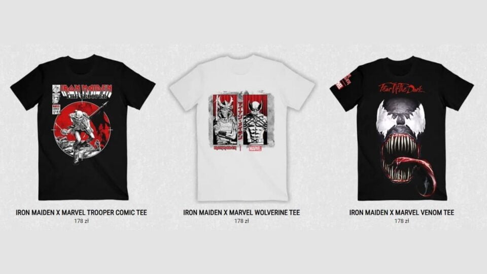Merch Iron Maiden i Marvel
