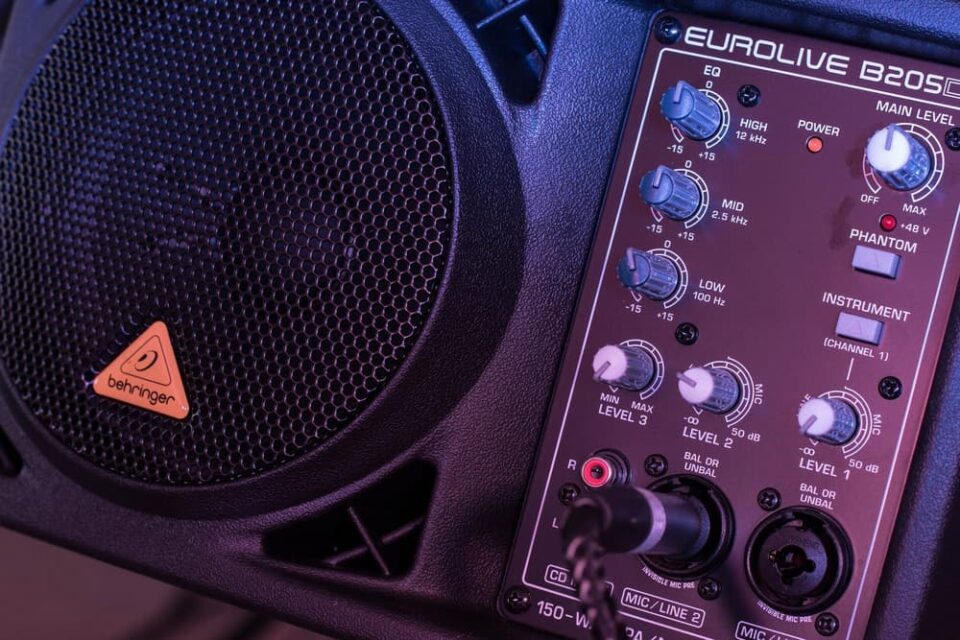 Kolumna i monitor odsłuchu