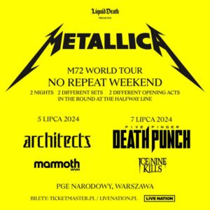Metallica zapowiada płytę, koncerty w Polsce i publikuje nowy utwór! 2 Metallica na dwóch koncertach w Polsce w 2024