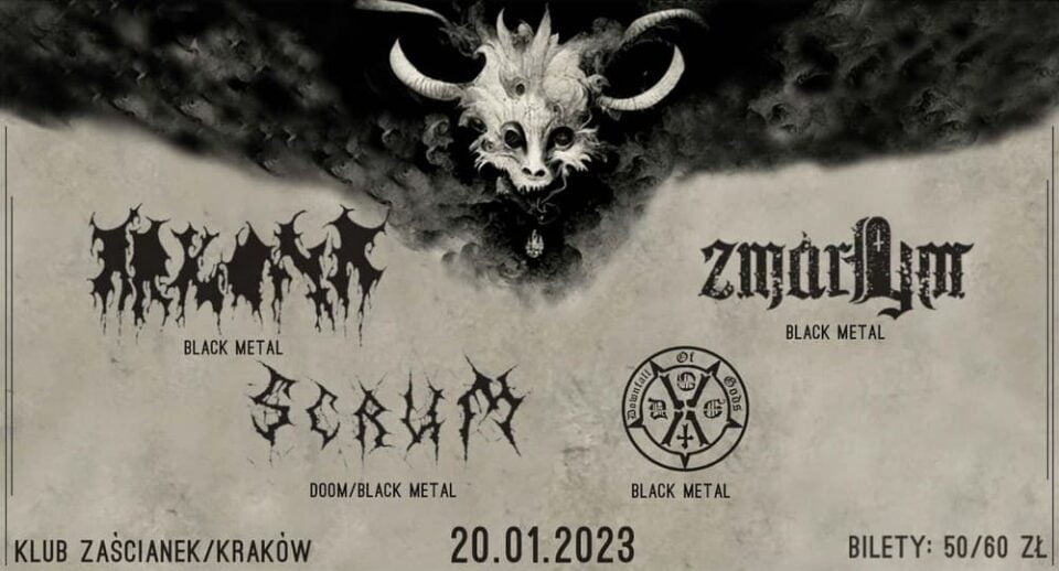 Arkona i Zmarłym na koncercie w Krakowie