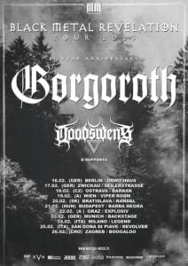Gorgoroth rusza w trasę "Black Metal Revelation Tour 2023" z okazji 31-lecia 2 Plakat promujący trasę koncertową Gorgoroth
