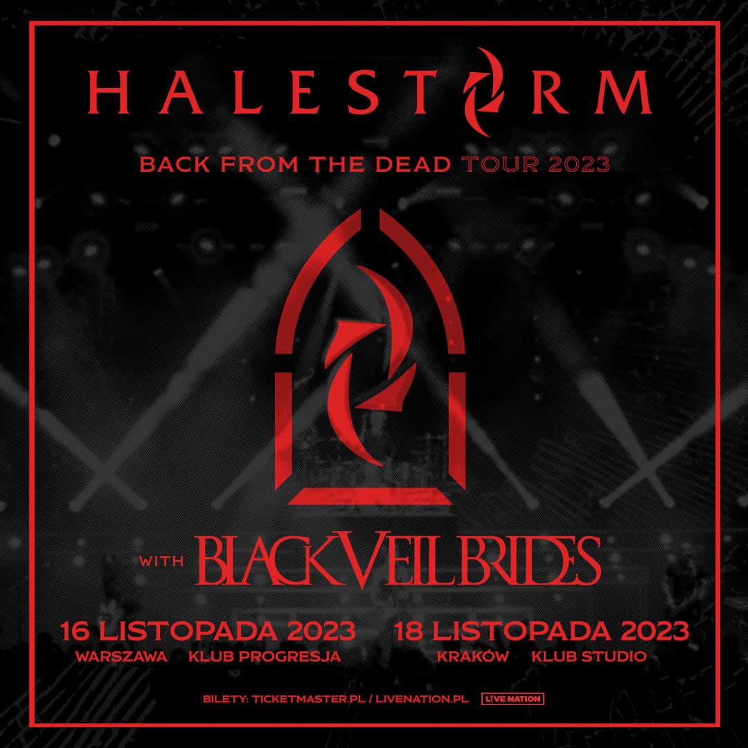 Halestorm i Black Veil Brides w Polsce. Szczegóły koncertów 2 Halestorm i Black Veil Brides w Polsce