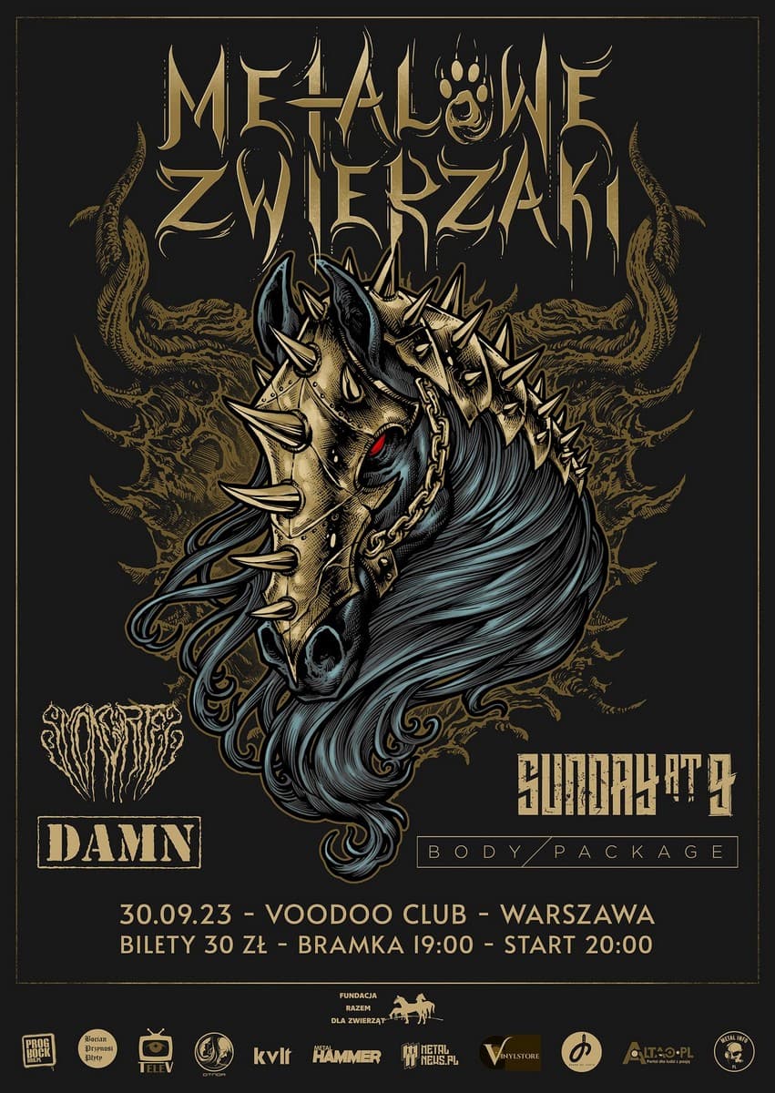 Metalowe Zwierzaki #23. Pomagamy już 30 września w Warszawie 2 Metalowe Zwierzaki 23 plakat