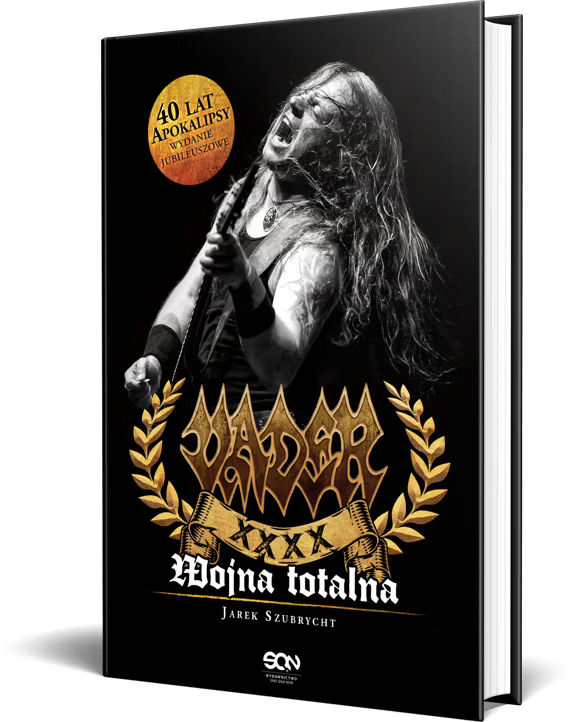 "Vader. Wojna Totalna" - jubileuszowe wydanie biografii polskiej legendy death metalu 3 Vader Książka Wojna Totalna drugie wydanie