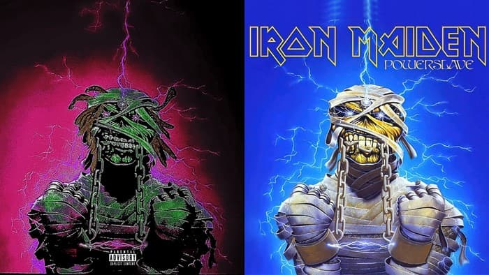 Iron Maiden pozwał rapera OsamaSon za plagiat okładki "Powerslave" 2 Porównanie okładek płyty Iron Maiden i OsamaSon