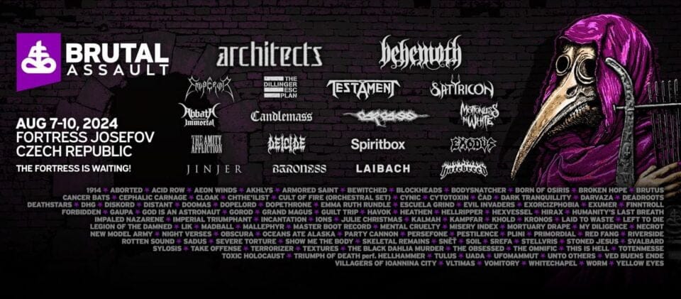 Zespoły na Brutal Assault 2024