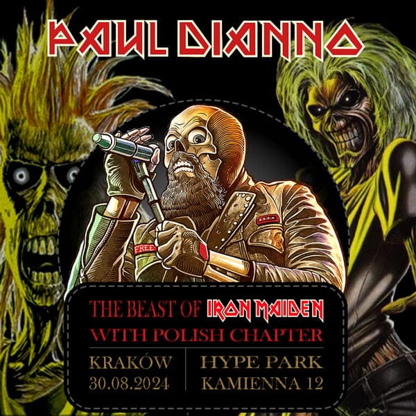 Paul Di'Anno, były wokalista Iron Maiden, zagra w Krakowie 2 Paul DiAnno w Polsce 2024