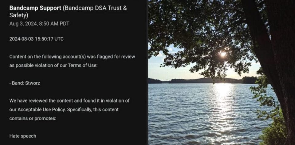 Stworz zbanowany na Bandcamp