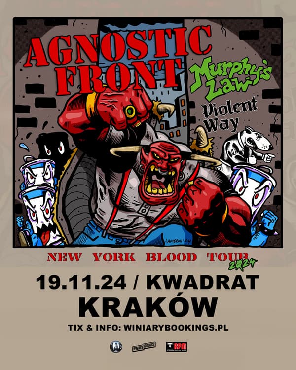 Agnostic Front w Polsce w ramach New York Blood tour 2024 2 Agnostic Front w Krakowie