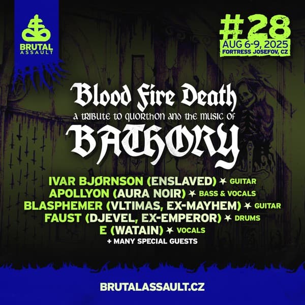 Hołd dla Quorthona i muzyki Bathory na Brutal Assault 2025 2 Hołd dla zespołu Bathory na Brutal Assault 2025
