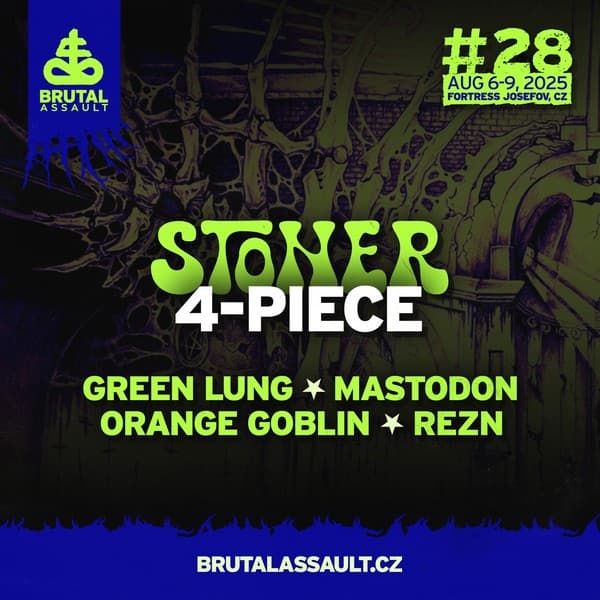 Mastodon na Brutal Assault 2025. Zespół zagra po 9 latach 2 Stonerowi wykonawcy na Brutal Assault 2025