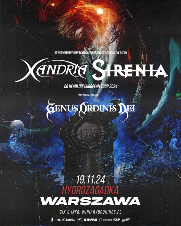 Xandria i Sirenia. Legendy gotyckiego metalu wkrótce w Polsce 2 Xandria i Sirenia w klubie Hydrozagadka