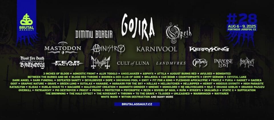 Brutal Assault ujawnia większość składu na 2025
