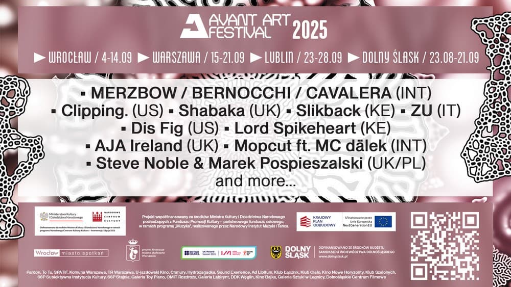 Avant Art Festival 2025: Igor Cavalera w Polsce i radykalna wolność dźwięku 3 Plakat promujący Avant Art Festival 2025
