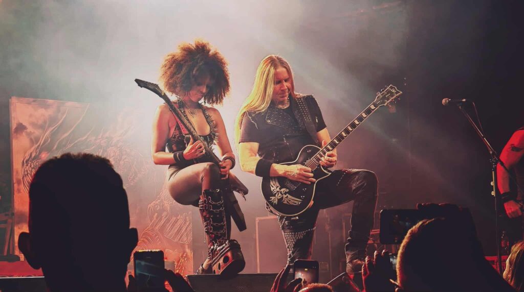 Primal Fear zagrał w Warszawie - relacja z koncertu 2 Thalia Bellazecca i Magnus Karlsson podczas koncertu Primal Fear