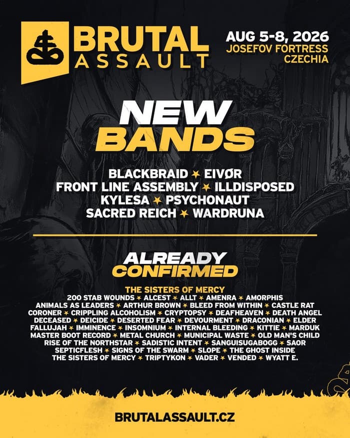 Wardruna headlinerem Brutal Assault 2026. Kto jeszcze zagra? 2 Brutal Assault 2026 aktualny skład imprezy