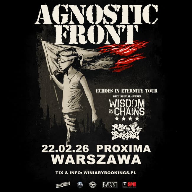 Agnostic Front w Polsce. Dwa koncerty ikon hardcore'u w 2026 2 Koncert Agnostic Front w Warszawie w 2026