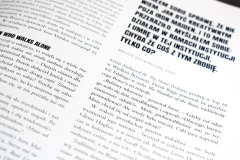 Ciekawe historie w książce o Iron Maiden