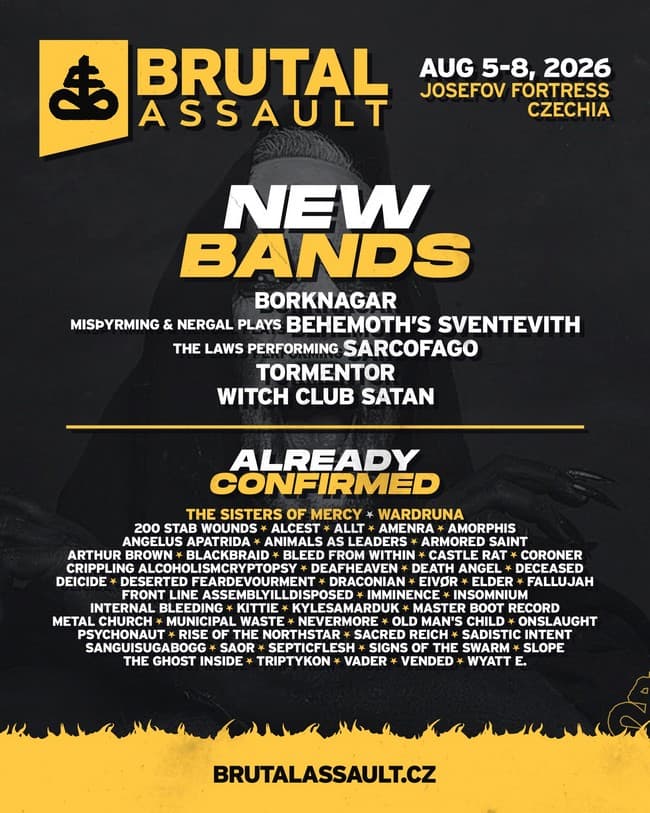 Brutal Assault 2026: nowe zespoły - Nevermore i Armored Saint 2 Nowe zespoły na Brutal Assault 2026