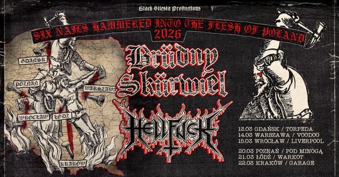 Rock i Metal na żywo w 2026 - polecane koncerty w Polsce 11 Trasa koncertowa Brudny Skurwiel i Hellfuck w 2026