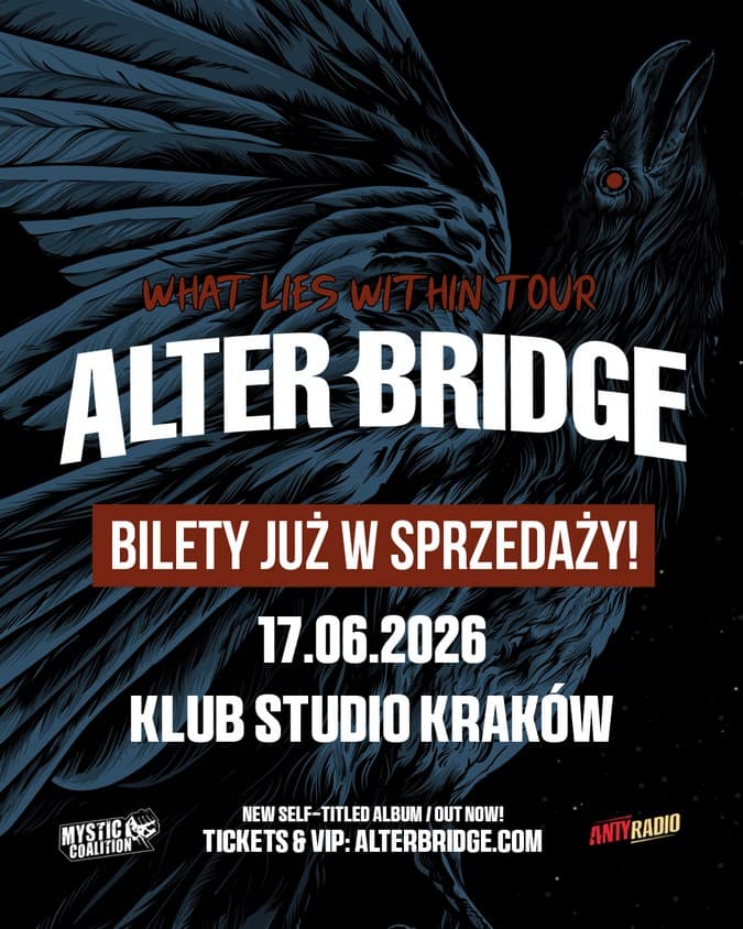 Alter Bridge zagrał w Gliwicach - to był bardzo udany powrót (27.01) 2 Alter Bridge zagra w czerwcu 2026 w Krakowie