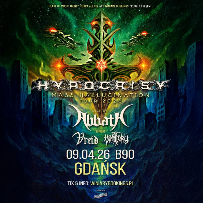 Hypocrisy i Abbath łączą siły. Koncert w Gdańsku już 09.04 2 Hypocrisy i Abbath w Gdańsku 2026