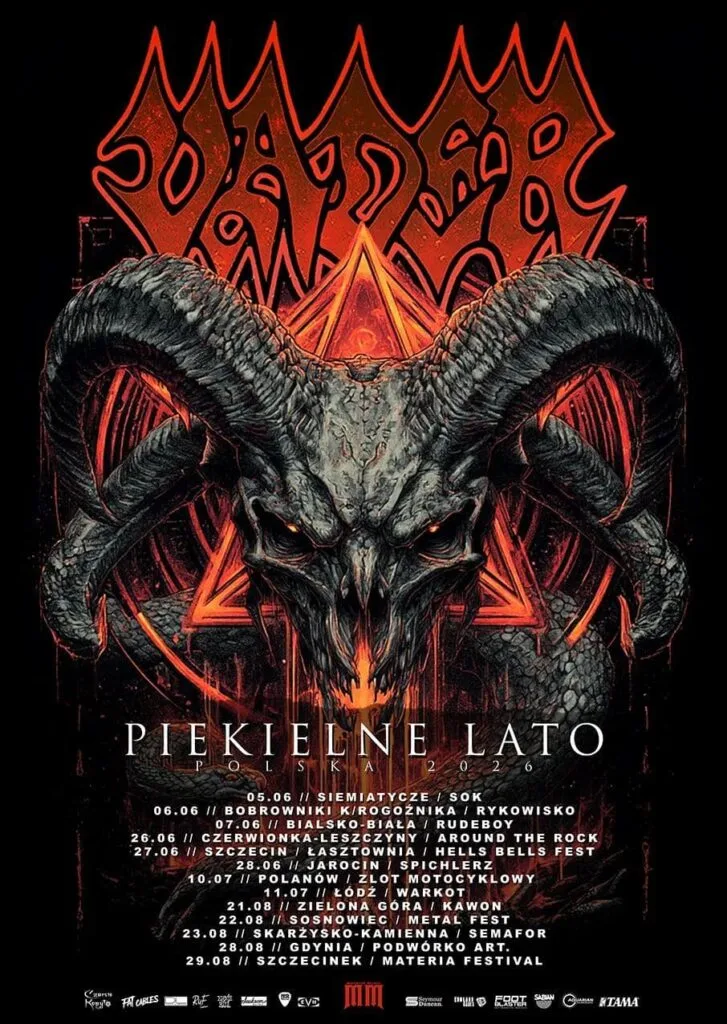 Trasa koncertowa zespołu Vader Piekielne Lato 2026