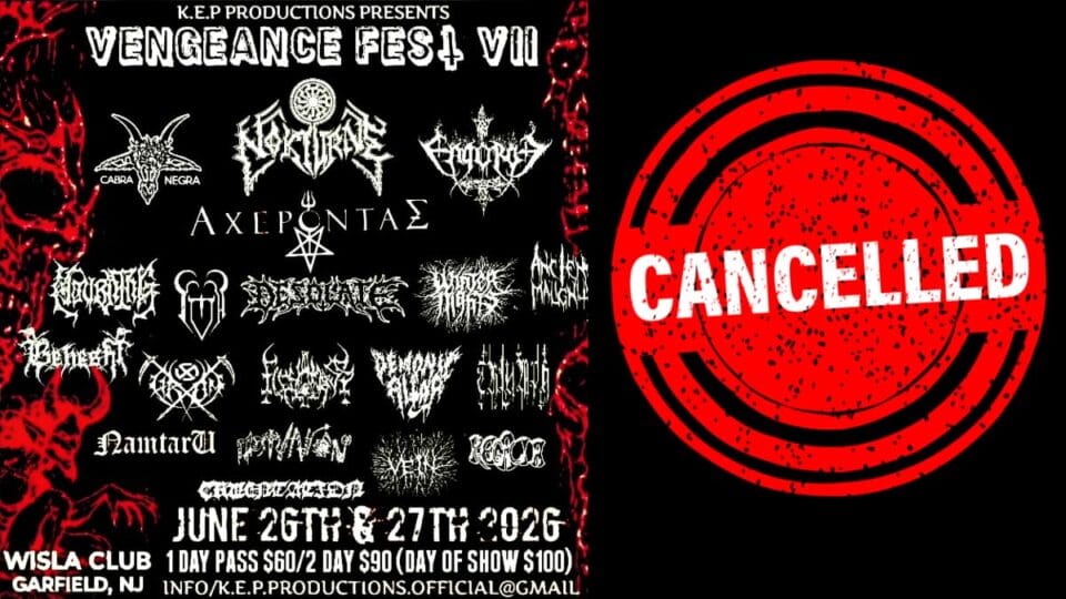 Festiwal Vengeance Fest VII odwołany