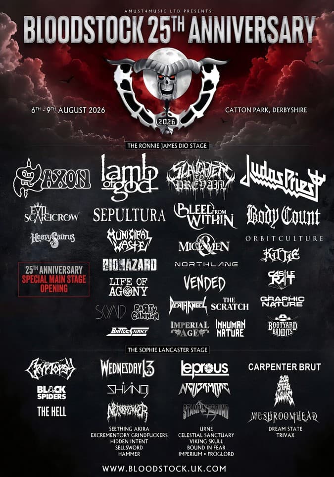 Alex Terrible znów wywołał kontrowersje. „Nie rozumiem, za co mam przepraszać” 2 Plakat Bloodstock 2026