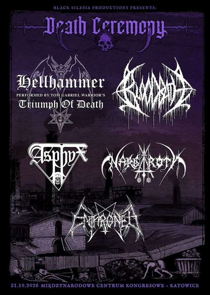 Skład Death Ceremony 2026 poszerzony o kolejne legendy metalu 2 Plakat Death Ceremony 2026