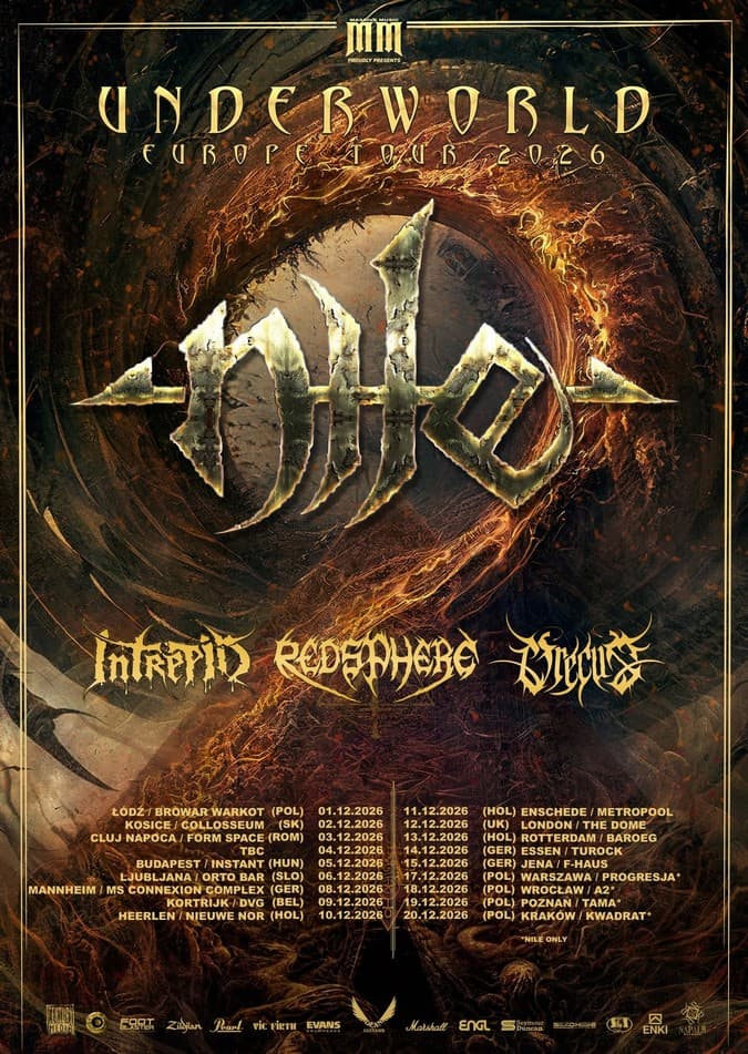 Nile wraca do Polski. Pięć koncertów legendy metalu już w grudniu 3 Plakat promujący koncerty Nile w 2026