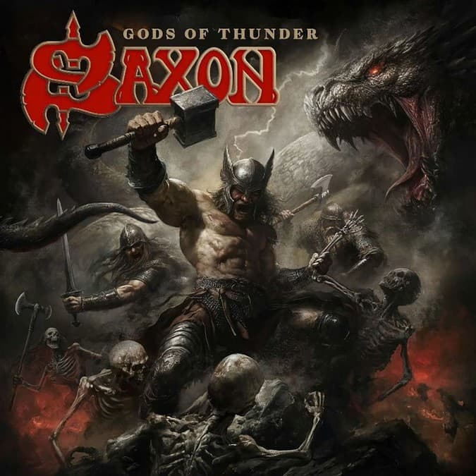 Saxon wracają z 25. albumem! „Gods Of Thunder” już w styczniu 2027 2 Saxon okładka albumu Gods Of Thunder