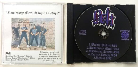 Bełt album "Rytuał" - wkładka CD
