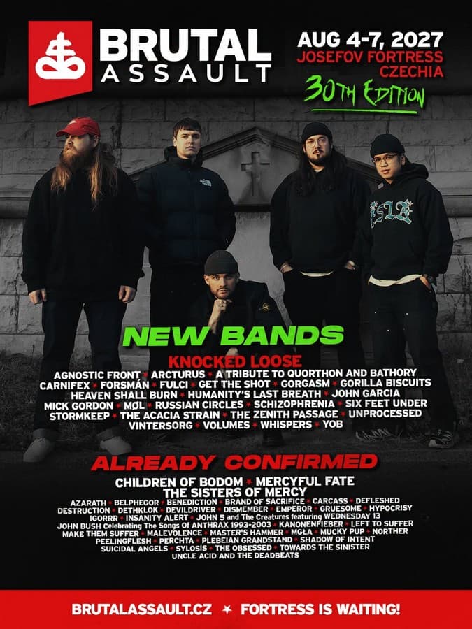 Brutal Assault 2027: ogromna aktualizacja składu. Aż 26 nowych nazw 2 Brutal Assault 2027 - aktualizacja składu